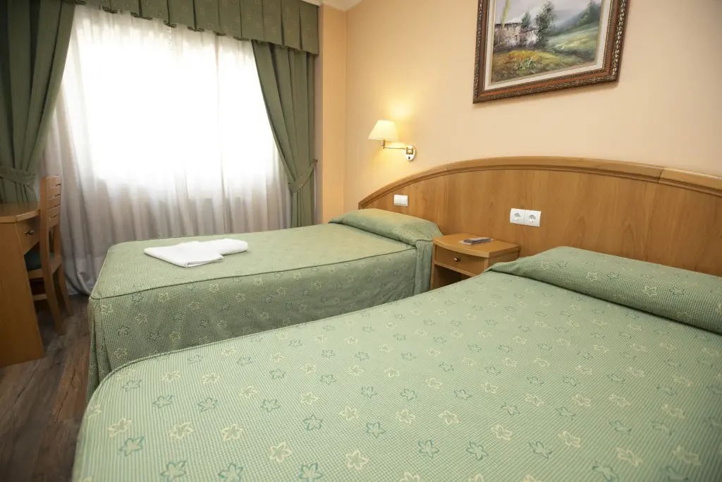 habitacion doble twin hotel payro milladoiro 2